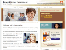 Tablet Screenshot of preventsexualharassment.ca